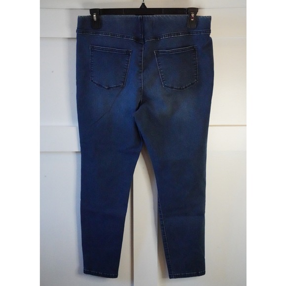 Soft Surroundings, Petite Ultimate Denim Pull-On Skinny Jeans, Blue, Jeggings PL - Picture 3 of 5